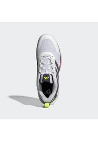 Adidas - Buty Novaflight 2 Indoor. Kolor: biały, fioletowy, wielokolorowy. Materiał: materiał. Sport: siatkówka