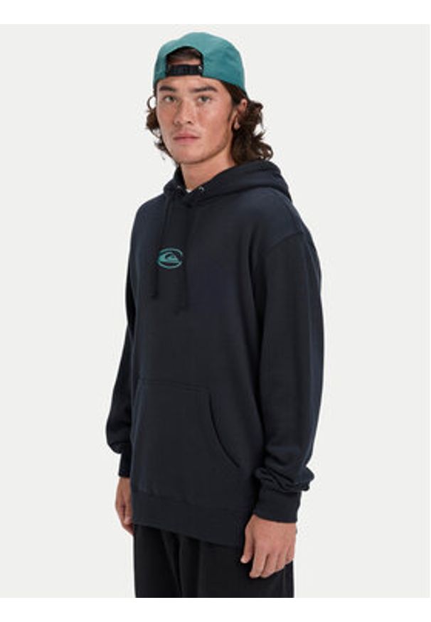 Quiksilver Bluza Salt Water Graphic EQYFT05126 Czarny Regular Fit. Kolor: czarny. Materiał: syntetyk, bawełna