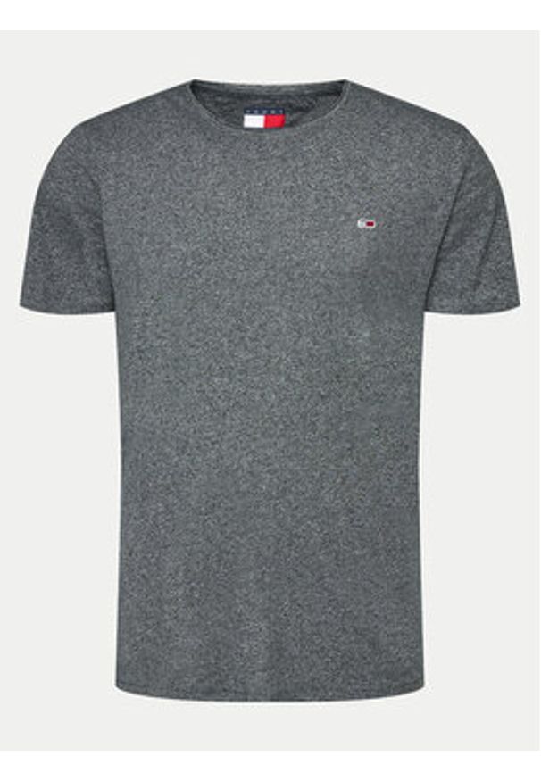 Tommy Jeans T-Shirt Jaspe DM0DM09586 Szary Slim Fit. Kolor: szary. Materiał: bawełna, syntetyk