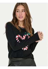 only - ONLY Sweter Xmas Shine 15355004 Czarny Regular Fit. Kolor: czarny. Materiał: syntetyk #4