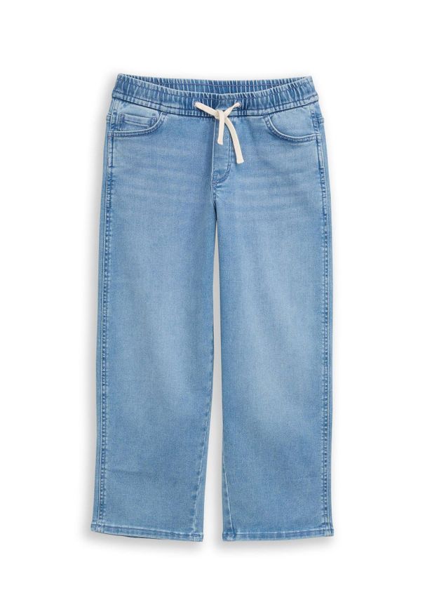 bonprix - Jeansy marki Tom Tailor, o kroju regular fit, z gumką w pasie. Kolor: niebieski