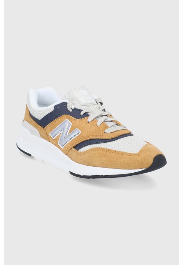 New Balance Buty CM997HTA kolor brązowy. Nosek buta: okrągły. Zapięcie: sznurówki. Kolor: brązowy. Materiał: guma