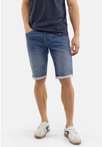 Volcano - Szorty jeansowe, Regular Fit, E-MEXT. Kolor: niebieski. Materiał: jeans. Styl: klasyczny