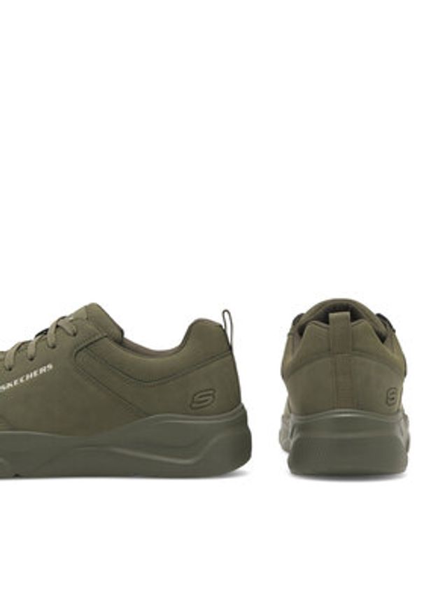 skechers - Skechers Sneakersy Libration 8790157 OLV Zielony. Kolor: zielony. Materiał: skóra