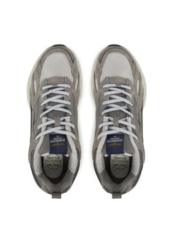 Aeronautica Militare Sneakersy 251SC301CT3500 Szary. Kolor: szary. Materiał: skóra
