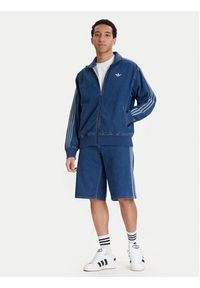 Adidas - adidas Bluza adicolor Denim Firebird KD1517 Niebieski Loose Fit. Kolor: niebieski. Materiał: jeans, bawełna #5
