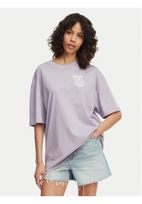 Hugo - HUGO T-Shirt Tee 50560772 Fioletowy Oversize. Kolor: fioletowy. Materiał: bawełna #3