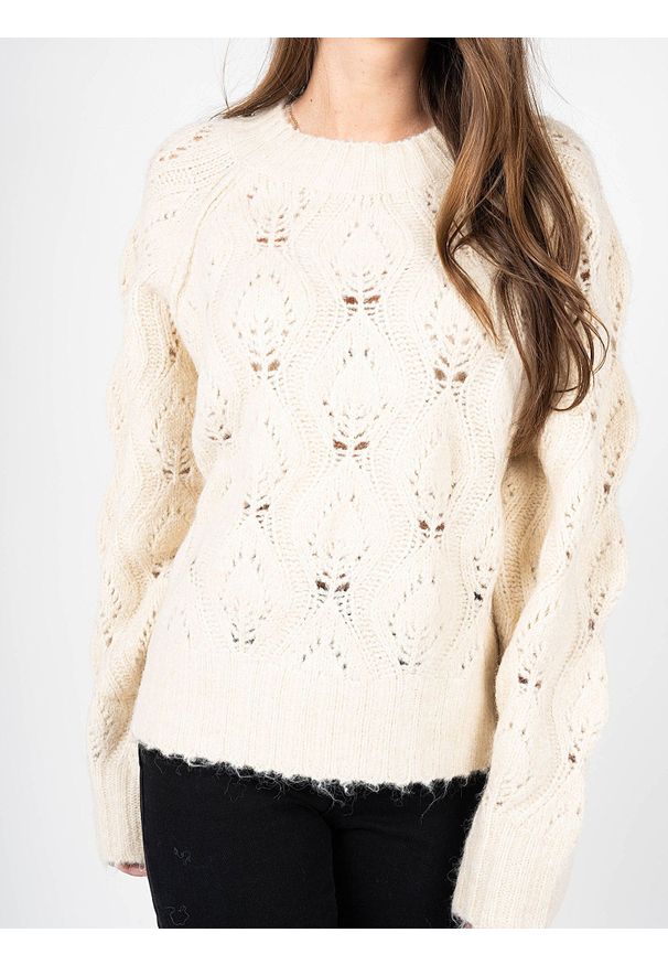 Silvian Heach Sweter "Oversize" | CVA22153MA | Kobieta | Beżowy. Kolor: beżowy. Materiał: poliester, elastan, akryl, wełna