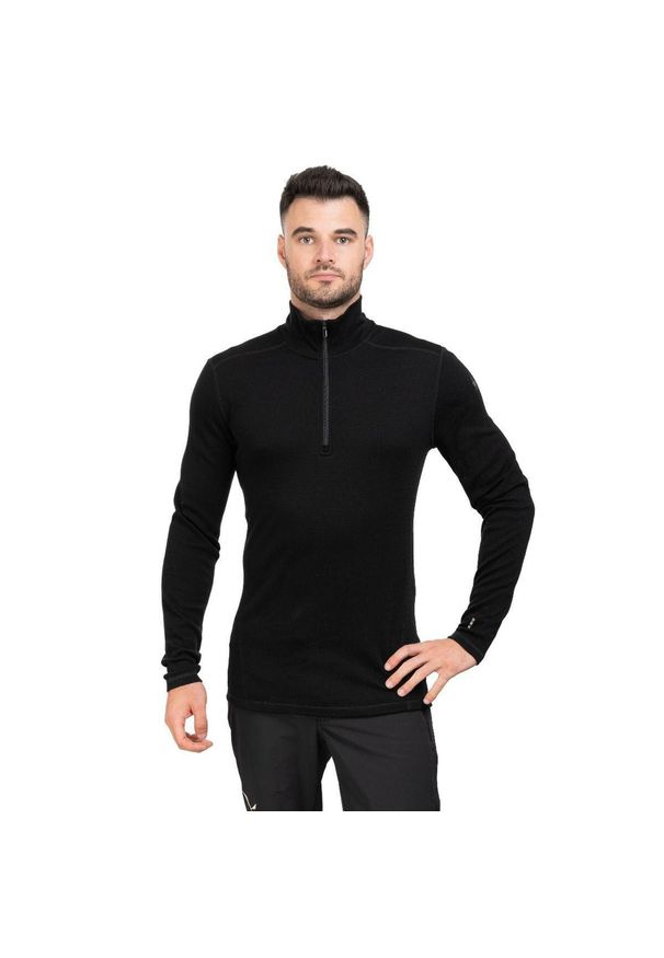 Koszulka Smartwool Classic Thermal Merino Base Layer 1/4 Zip. Kolor: czarny