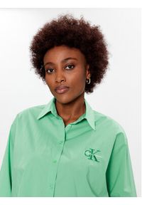 Calvin Klein Jeans Koszula J20J220515 Zielony Relaxed Fit. Kolor: zielony. Materiał: bawełna #4