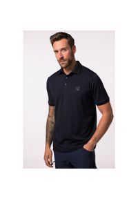 JAY-PI - Męska Funkcyjna koszulka polo trekking rękaw 1/2 pika do rozm. 7XL. Typ kołnierza: polo. Kolekcja: plus size. Kolor: niebieski. Materiał: poliester, materiał
