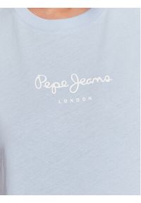 Pepe Jeans T-Shirt Wendy PL505480 Błękitny Regular Fit. Kolor: niebieski. Materiał: bawełna #4