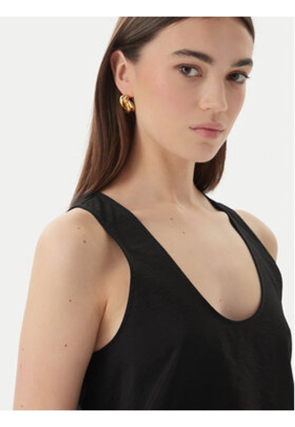 Marella Top Umico 2613161024 Czarny Regular Fit. Kolor: czarny. Materiał: wiskoza