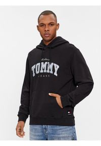 Tommy Jeans Bluza Varsity DM0DM18401 Czarny Regular Fit. Kolor: czarny. Materiał: bawełna