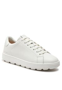 Geox Sneakersy D Spherica Ecub-1 D45WEB 00085 C1000 Biały. Kolor: biały. Materiał: skóra #5