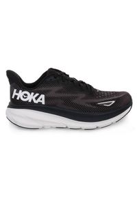 HOKA - Buty do biegania damskie Hoka One One Bwht Clifton 9. Zapięcie: sznurówki. Kolor: czarny. Materiał: guma. Szerokość cholewki: normalna