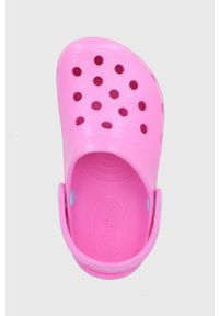 skechers - Skechers Klapki dziecięce kolor różowy. Nosek buta: okrągły. Kolor: różowy. Materiał: materiał. Wzór: gładki. Obcas: na obcasie. Wysokość obcasa: niski #2