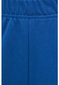 only - Only Spodnie damskie gładkie. Kolor: niebieski. Materiał: dzianina, bawełna. Wzór: gładki