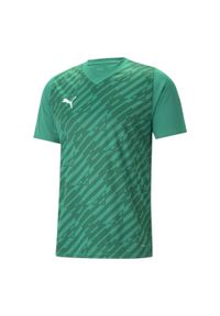 Puma - Męska Koszulka TeamULTIMATE. Kolor: zielony