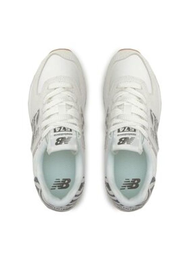 New Balance Sneakersy WL574ZDD Écru. Materiał: skóra, zamsz. Model: New Balance 574