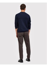 Selected Homme Sweter Romen 16085294 Granatowy Regular Fit. Kolor: niebieski. Materiał: bawełna #3