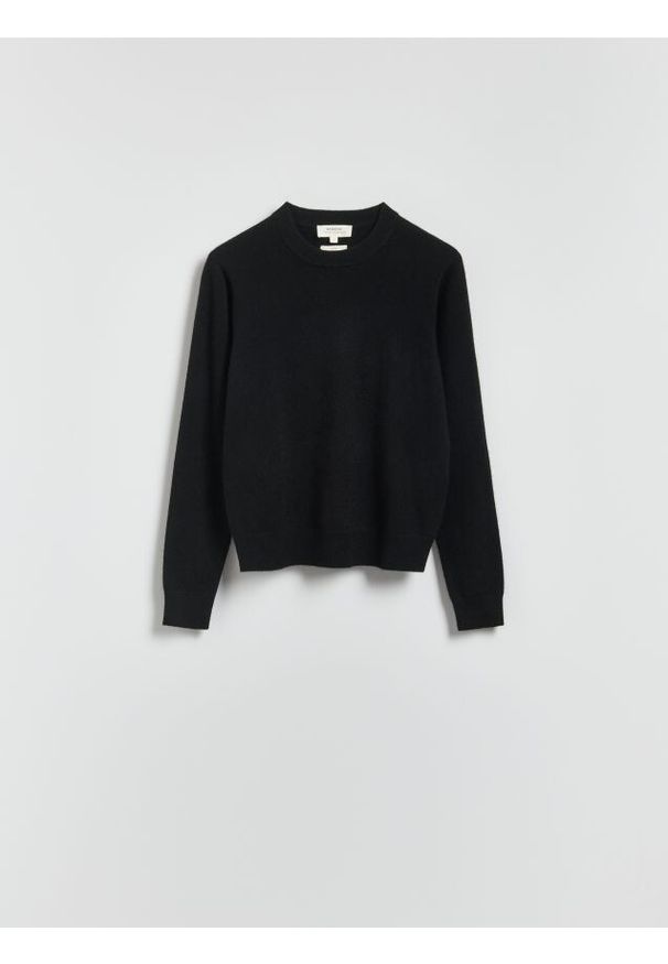 Reserved - Sweter z kaszmiru - czarny. Kolor: czarny. Materiał: kaszmir