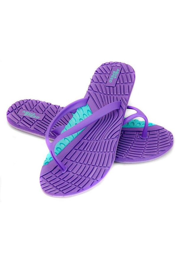 Japonki basenowe damskie Aqua Speed Bahama. Kolor: wielokolorowy, niebieski, fioletowy
