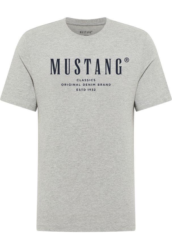 3PAK Męski T-Shirt Mustang Style Alex Mid Grey Mélange 1017330 4140