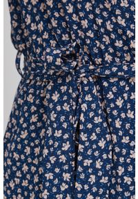 JDY sukienka kolor granatowy mini rozkloszowana. Kolor: niebieski. Materiał: tkanina. Długość rękawa: długi rękaw. Typ sukienki: rozkloszowane. Długość: mini #2