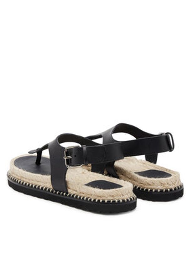 Castañer Espadryle Tokio/261 025672 Czarny. Kolor: czarny. Materiał: skóra