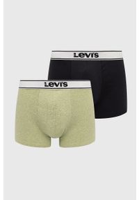 Levi's® - Levi's bokserki (2-pack) męskie kolor zielony. Kolor: zielony