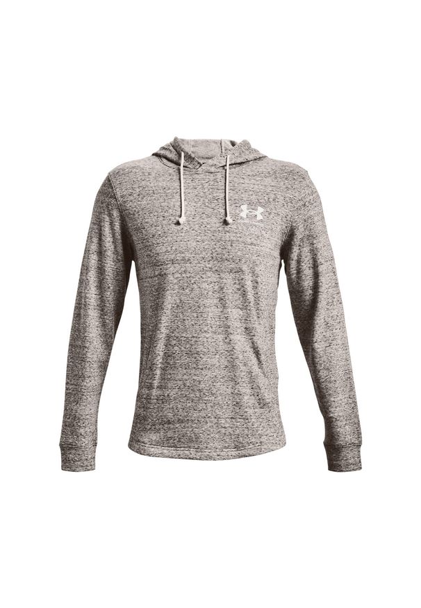 Under Armour - Bluza męska z kapturem UNDER ARMOUR UA RIVAL TERRY LC HD. Typ kołnierza: kaptur. Kolor: szary. Sport: turystyka piesza