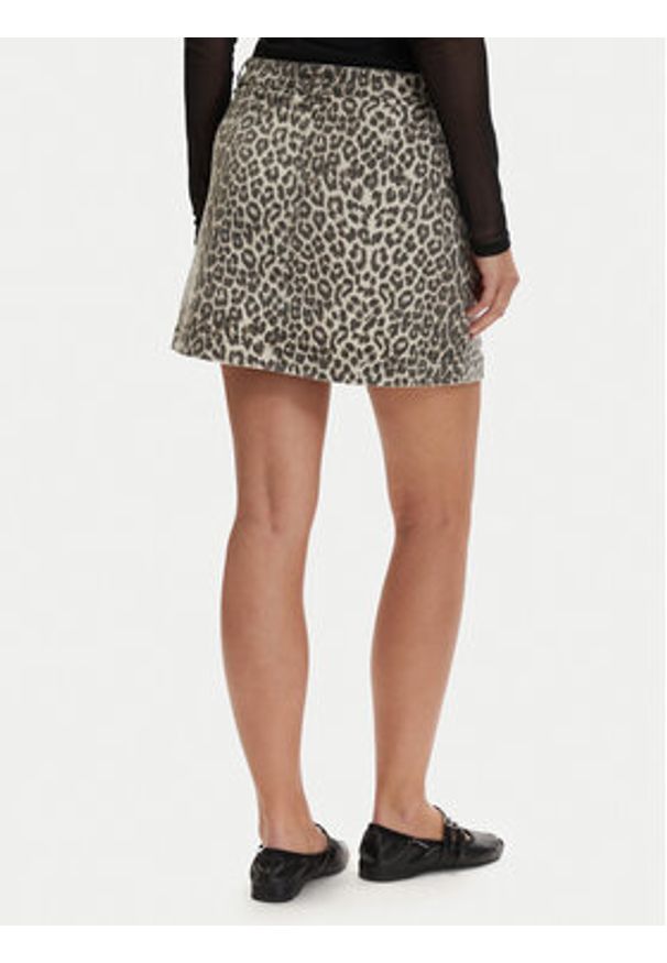 only - ONLY Spódnica jeansowa Amazing 15371282 Beżowy Regular Fit. Kolor: beżowy. Materiał: bawełna