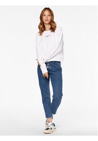 Tommy Jeans Bluza Essential Logo DW0DW15409 Biały Regular Fit. Kolor: biały. Materiał: bawełna, syntetyk #3