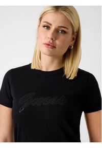 Guess T-Shirt W6GI08 K3023 Czarny Regular Fit. Kolor: czarny. Materiał: bawełna #4