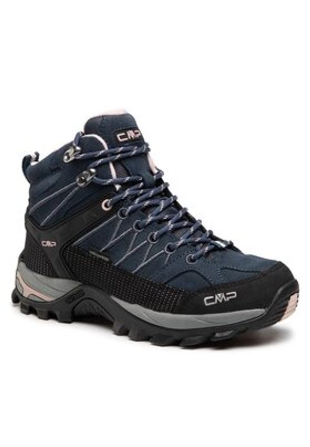 CMP Trekkingi Rigel Mid Wmn Trekking Shoe Wp 3Q12946 Granatowy. Kolor: niebieski. Materiał: materiał