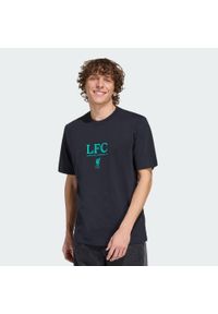 Adidas - Koszulka z grafiką Liverpool FC Seasonal. Kolor: czarny. Materiał: dzianina. Sport: piłka nożna #1
