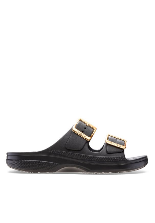 Crocs Klapki Saturday Sandal Metallic Buckle 213316 Czarny. Kolor: czarny