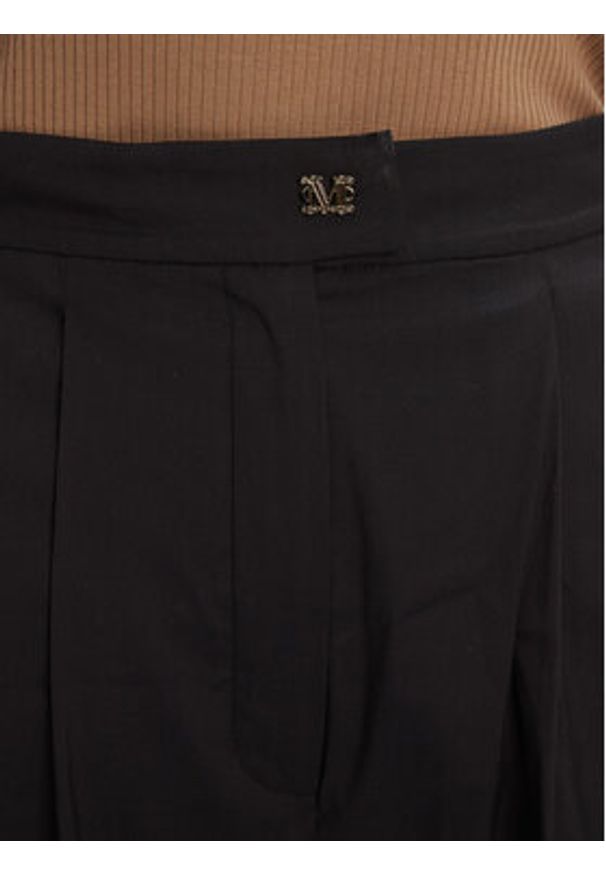 Max Mara Beachwear Bermudy Sultano 2516141019 Czarny Relaxed Fit. Kolor: czarny. Materiał: bawełna