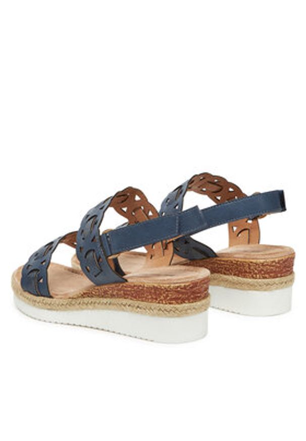 Clara Barson Espadryle WS2189-52 Granatowy. Kolor: niebieski. Materiał: syntetyk, materiał