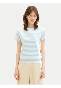 Tom Tailor Denim T-Shirt 1035867 Zielony Boxy Fit. Kolor: zielony. Materiał: bawełna