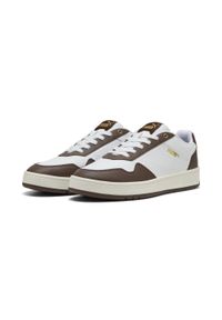 Puma - Sneakersy Court Classic PUMA White Gold Chestnut Brown. Kolor: biały, brązowy, żółty, wielokolorowy