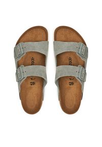 Birkenstock Klapki Arizona zamsz 1029146 Zielony. Kolor: zielony. Materiał: skóra, zamsz #4
