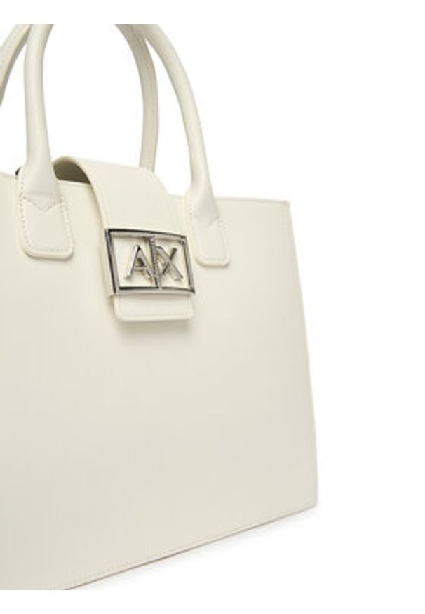 Armani Exchange Torebka XW000305 AF12039 U0011 Écru. Kolor: kremowy. Materiał: skórzane