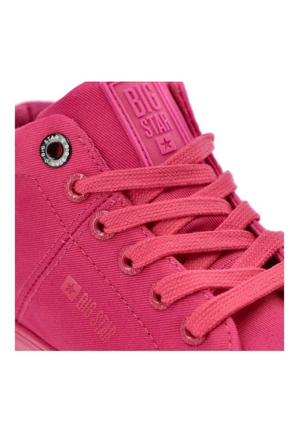Big-Star - Różowe Sneakersy Big Star Wygodne Buty Dziecięce. Kolor: różowy. Materiał: materiał. Szerokość cholewki: normalna
