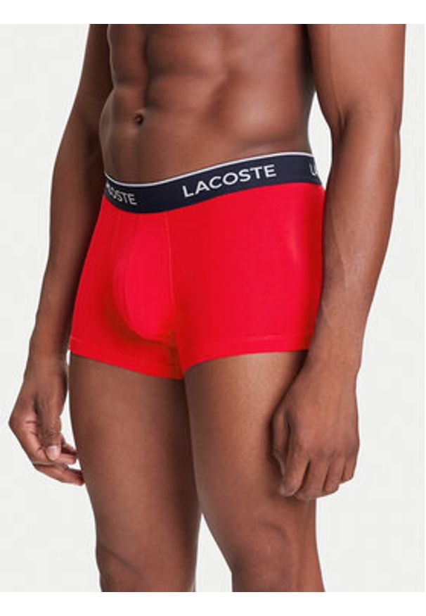 Lacoste Komplet bokserek 5H1300 Kolorowy. Materiał: bawełna. Wzór: kolorowy