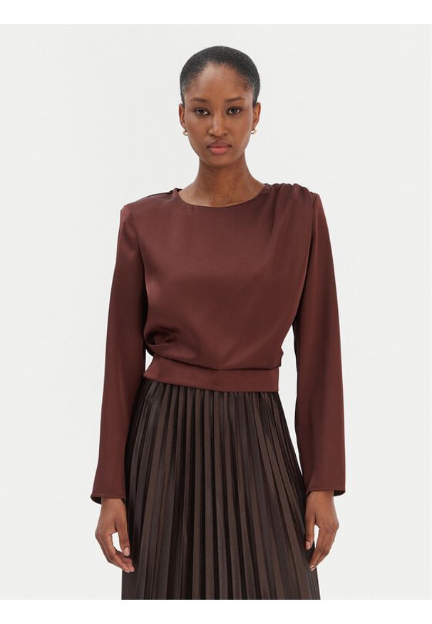 Rinascimento Bluzka CFC0126404003 Brązowy Regular Fit. Kolor: brązowy. Materiał: syntetyk