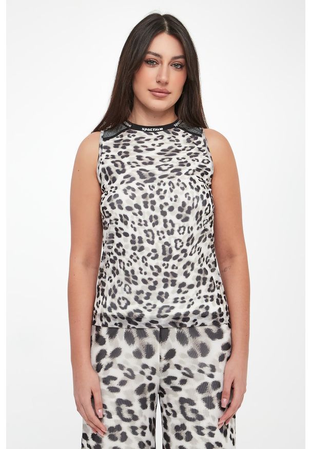 Sportalm - Top damski ze zwierzęcym wzorem SPORTALM. Wzór: motyw zwierzęcy