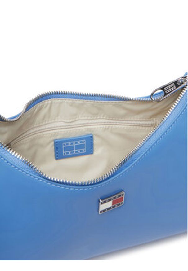 Tommy Jeans Torebka Tjw City Charm Shoulder Bag AW0AW18458 Niebieski. Kolor: niebieski. Materiał: skórzane