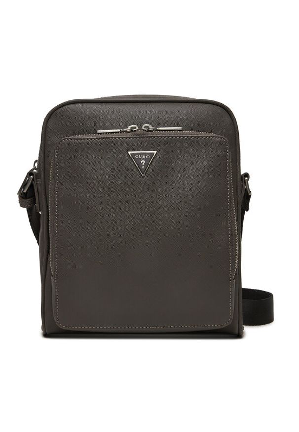 Guess Saszetka Milano HMMISA P4260 Szary. Kolor: szary. Materiał: skóra